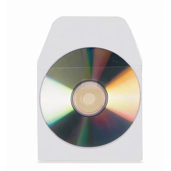 Self-adhesive CD/DVD Pockets with flap